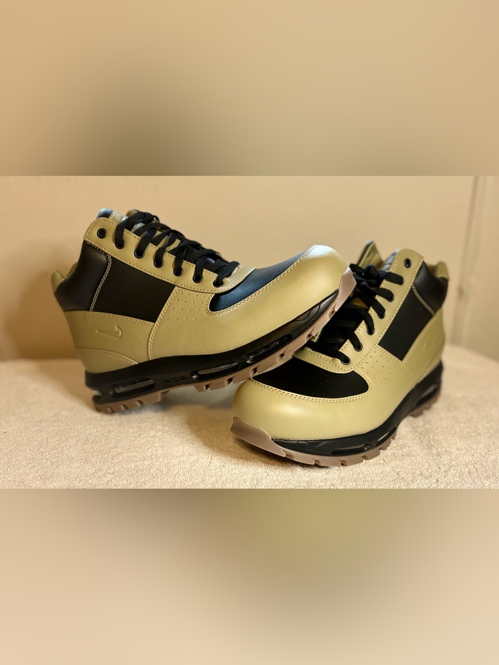 Mens Sz 13 Nike Air Max Goadome Black Olive Sesame Sneakerboot Shoes FZ1314-001 - Picture 2 of 9